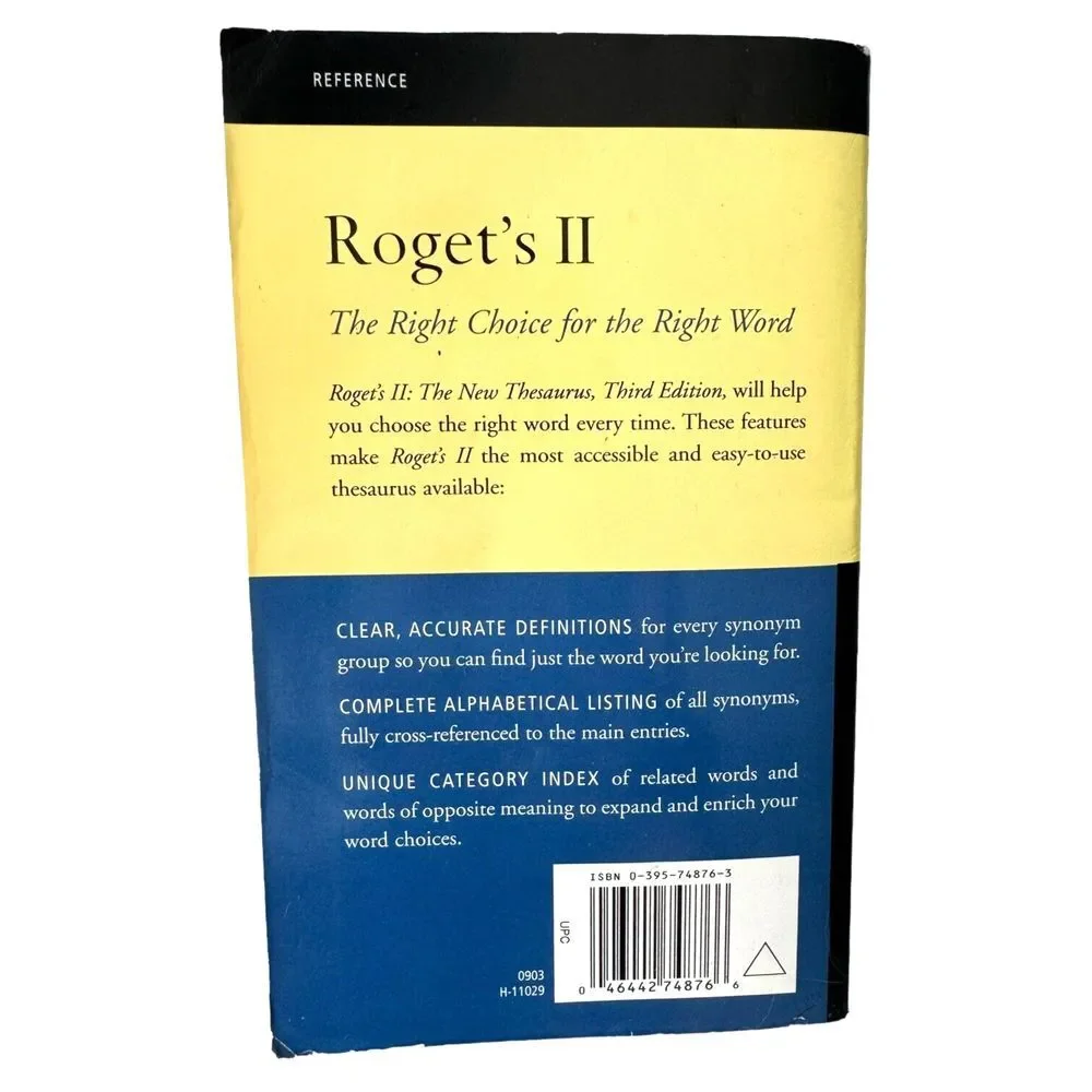 Roget's II: The‎ New Thesaurus Third Edition - Houghton Mifflin - Office Edition